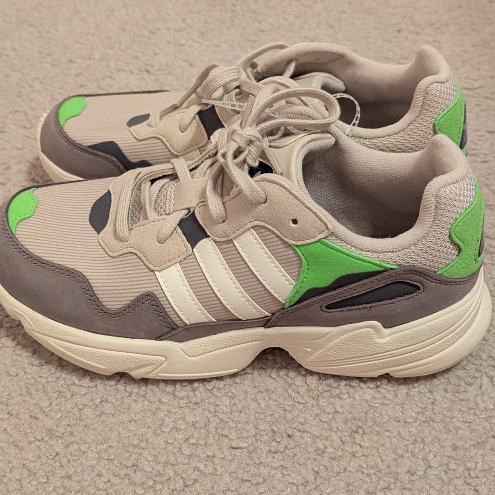 Green and Gray Sneakers